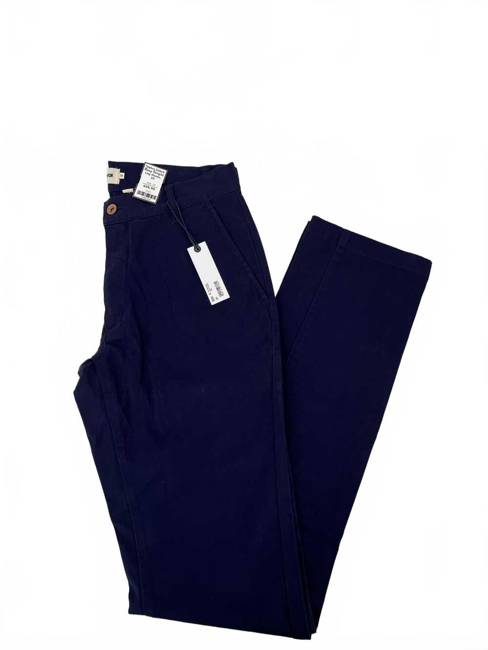 Taylor Stitch Navy Cotton Spandex Straight Leg Pants | Regular 29